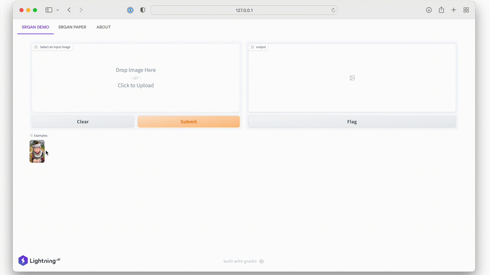 Lightning app srgan 1 demo