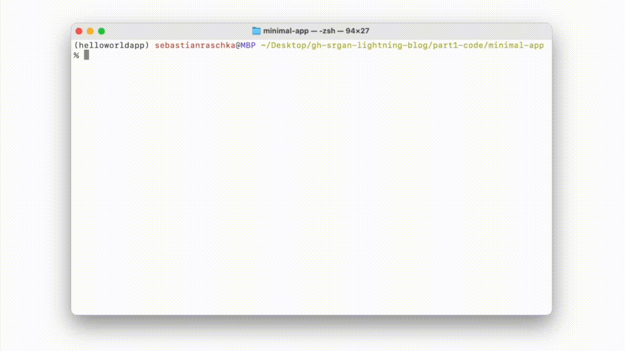Lightning app srgan 1 run app2