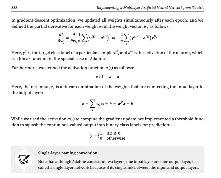 Ml pytorch book mathy stuff