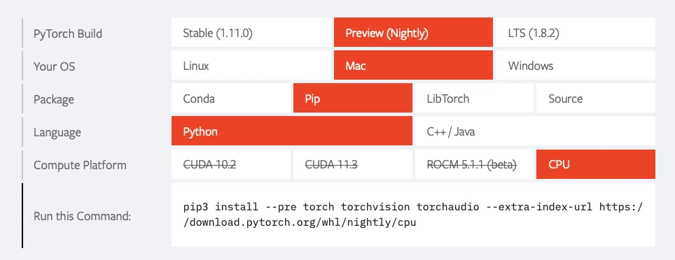 Pytorch m1 gpu m1 support