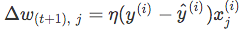 (where η is the learning rate);