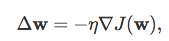 How do you derive the gradient descent rule for linear regression and Adaline? illustration